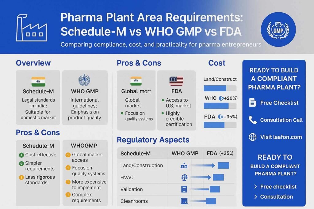 Pharma Plant Area Requirements as per Schedule-M 2025 Schedule-M