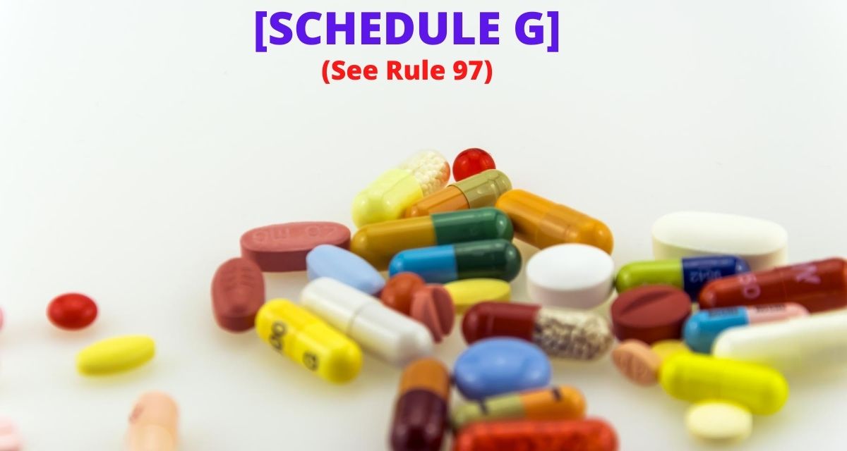 Schedule-G Drugs List