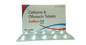 Cefixime and ofloxacin tablets 200 mg, Ceffon-OX strip by Laafon Galaxy Pharmaceuticals
