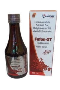 Read more about the article Fefon-XT Syrup | Ferrous ascorbate and Folic acid Suspension uses