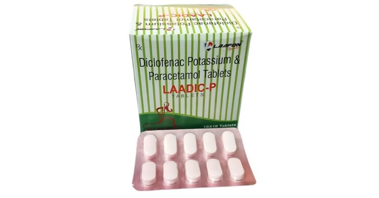 Laadic-P Tablet || Diclofenac Potassium and Paracetamol Tablets