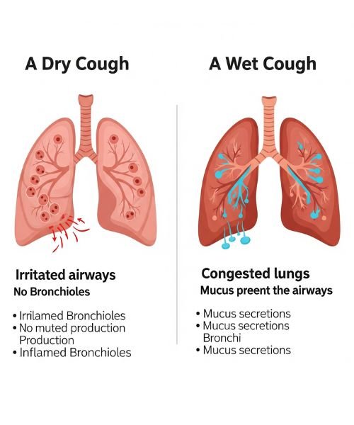 dry cough vs wet cough