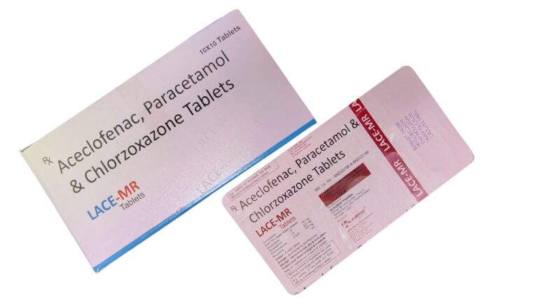 Lace-MR tablet: Aceclofenac Paracetamol & Chlorzoxazone Tablets