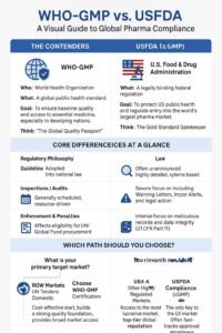 WHO-GMP vs USFDA compliance