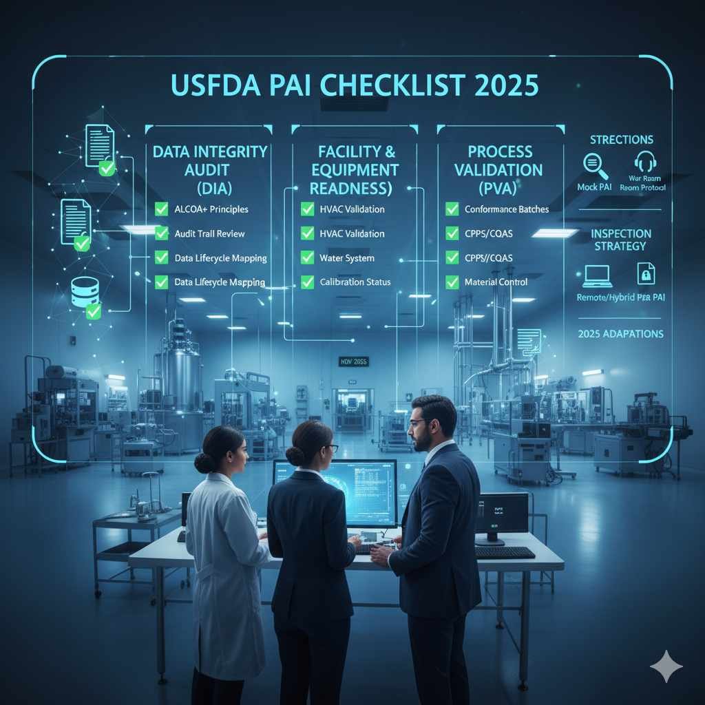 USFDA PAI Checklist