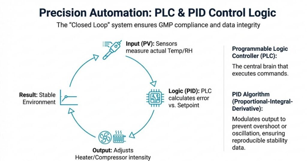 Role of the PLC and PID Control