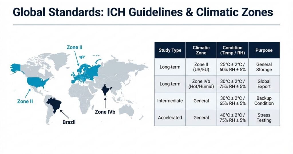 ICH Stability Testing Conditions and Climatic Zones