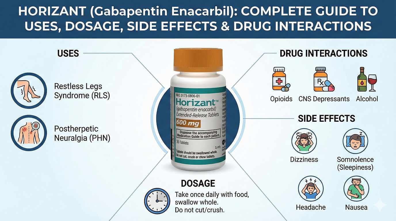 Medication guide for Horizant usage