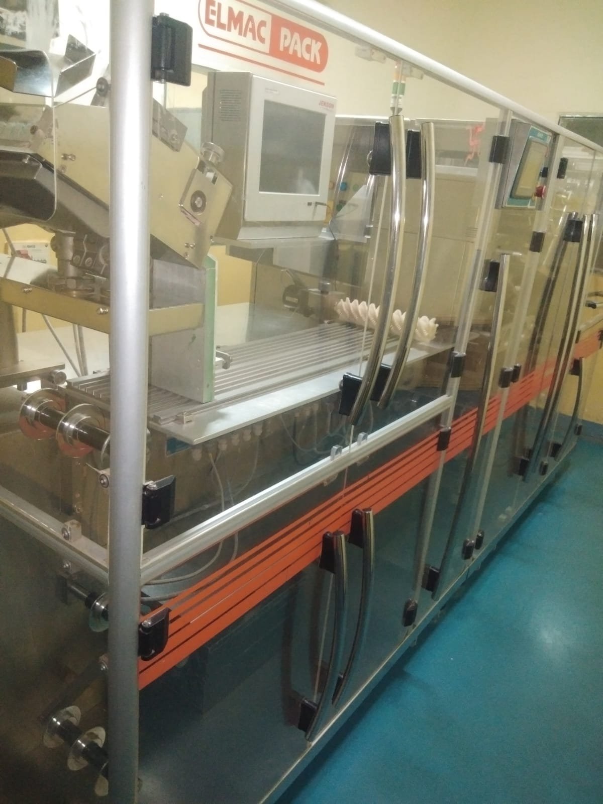 Blister and strip packing line with inline vision inspection at the Kangra pharmaceutical unit for sale